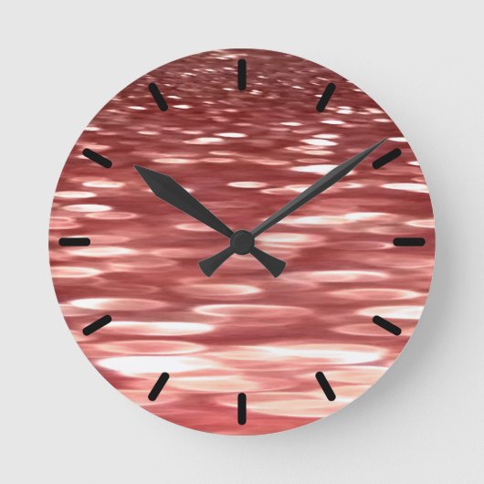 Abstracte #2: Rode vervaging Ronde Klok (Voorkant)