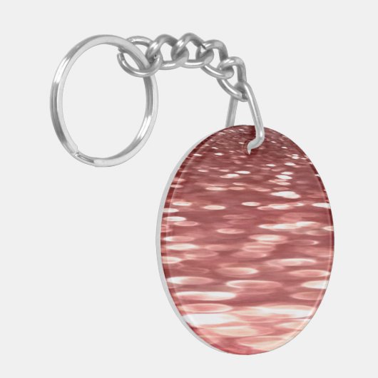 Abstracte #2: Rode vervaging Sleutelhanger (Voorkant Links)