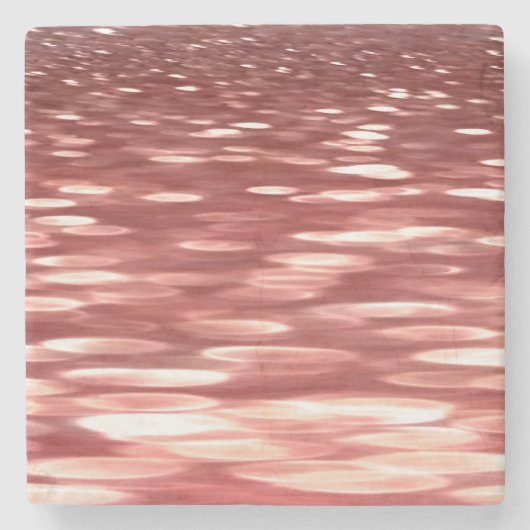 Abstracte #2: Rode vervaging Stenen Onderzetter (Voorkant)