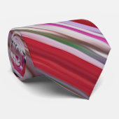 Abstracte #2: Rode vervaging Stropdas (Opgerold)