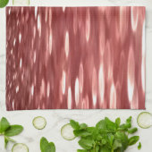 Abstracte #2: Rode vervaging Theedoek (Gevouwen)