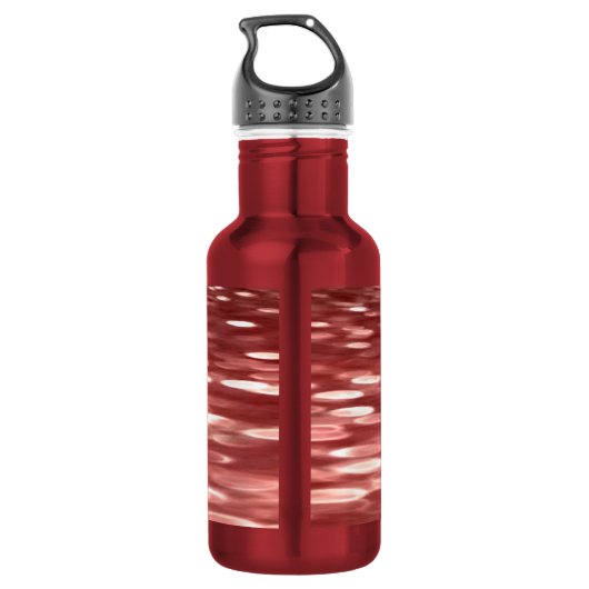 Abstracte #2: Rode vervaging Waterfles (Achterkant)