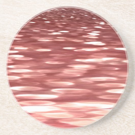 Abstracte #2: Rode vervaging Zandsteen Onderzetter (Voorkant)