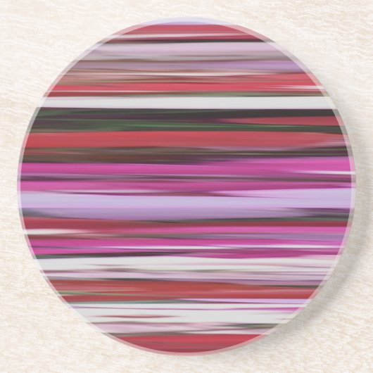 Abstracte #2: Rode vervaging Zandsteen Onderzetter (Voorkant)