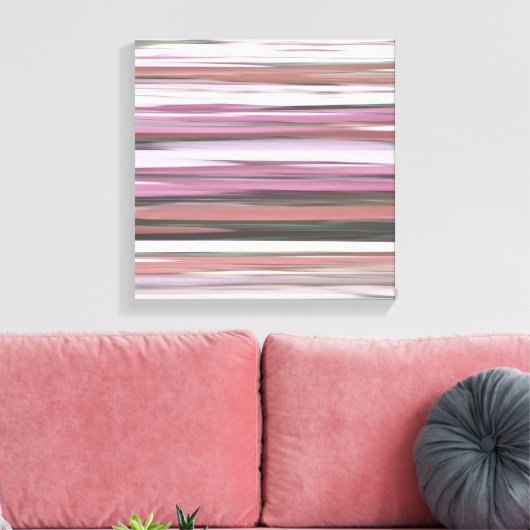 Abstracte #2: Roze vervaging Canvas Afdruk (Insitu (Woonkamer))