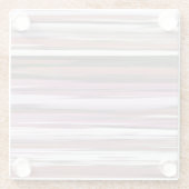 Abstracte #2: Roze vervaging Glazen Onderzetter (Achterkant)