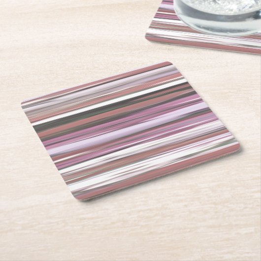 Abstracte #2: Roze vervaging Kartonnen Onderzetters (Schuin)