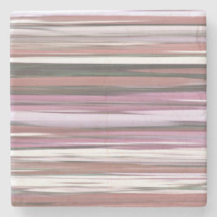 Abstracte #2: Roze vervaging Stenen Onderzetter