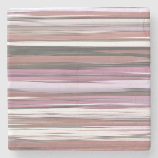 Abstracte #2: Roze vervaging Stenen Onderzetter (Voorkant)