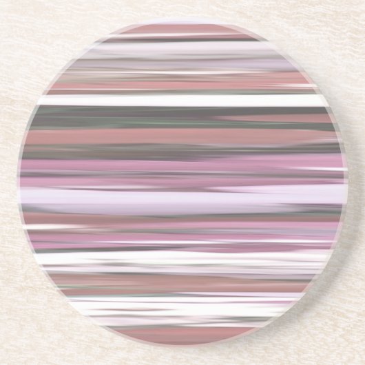 Abstracte #2: Roze vervaging Zandsteen Onderzetter (Voorkant)