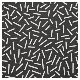 Abstracte 300117 - White on Black Stof