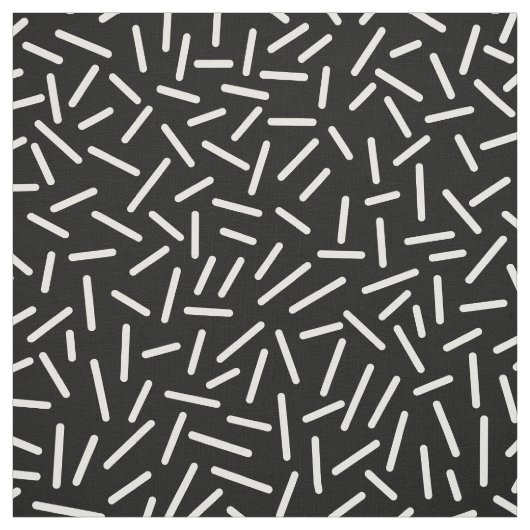 Abstracte 300117 - White on Black Stof (Swatch)