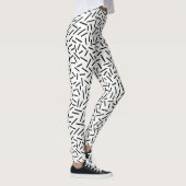 Abstracte 300117 - Zwart op wit Leggings (Rechts)