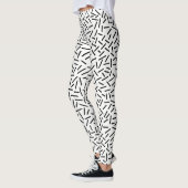 Abstracte 300117 - Zwart op wit Leggings (Links)