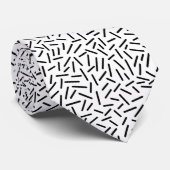 Abstracte 300117 - Zwart op wit Stropdas (Opgerold)