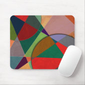 Abstracte #327 Luisteren naar Joni Mitchell Muismat (Met muis)