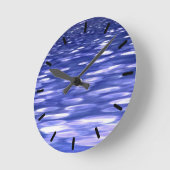 Abstracte #3: Blauwe flikkering Ronde Klok (Hoek)