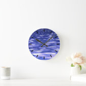 Abstracte #3: Blauwe flikkering Ronde Klok (Huis)