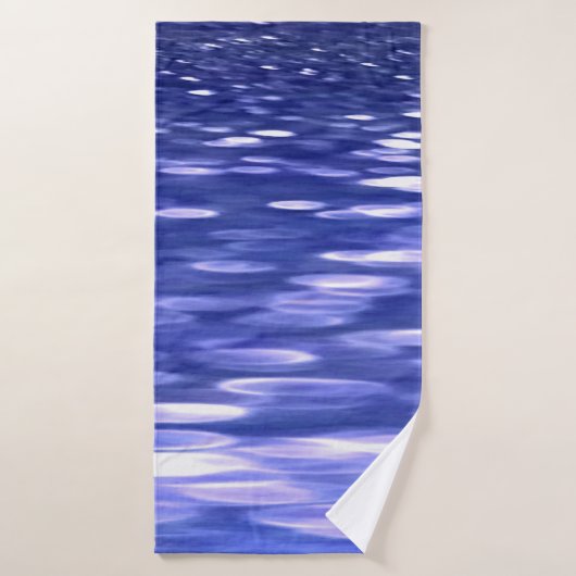 Abstracte #3: Blauwe shimmer Badhanddoek (Badhanddoek)