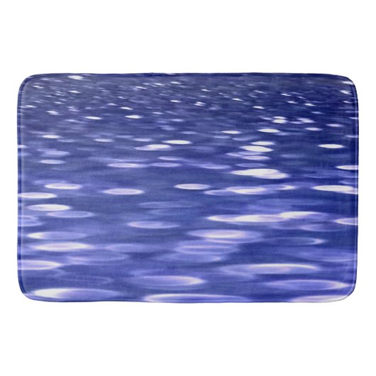 Abstracte #3: Blauwe shimmer Badmat (Voorkant)