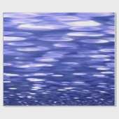 Abstracte #3: Blauwe shimmer Cadeaupapier (Vlak)