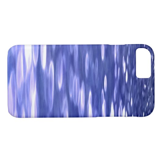 Abstracte #3: Blauwe shimmer Case-Mate iPhone Case (Achterkant (Horizontaal))