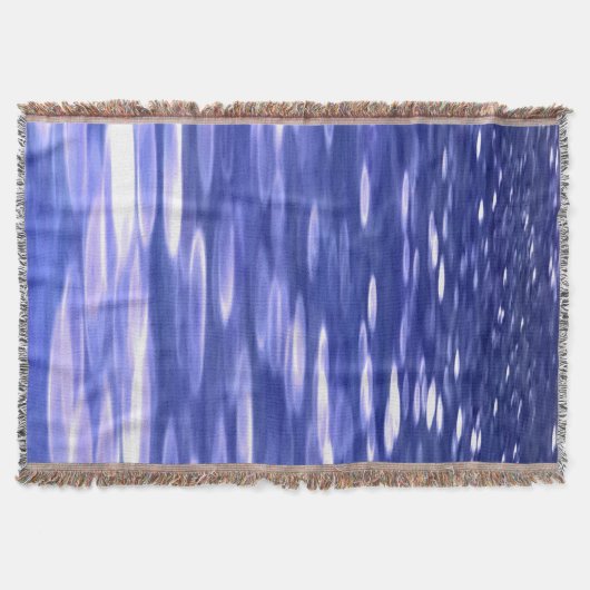 Abstracte #3: Blauwe shimmer Deken (Voorkant)