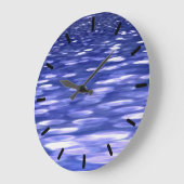 Abstracte #3: Blauwe shimmer Grote Klok (Hoek)