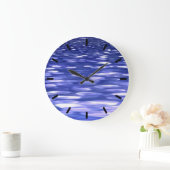 Abstracte #3: Blauwe shimmer Grote Klok (Huis)