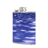Abstracte #3: Blauwe shimmer Heupfles (Links)