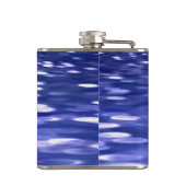 Abstracte #3: Blauwe shimmer Heupfles (Achterkant)