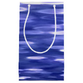 Abstracte #3: Blauwe shimmer Klein Cadeauzakje (Voorkant)