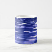 Abstracte #3: Blauwe shimmer Koffiemok (Center)