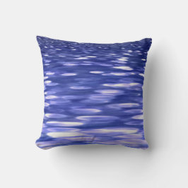 Abstracte #3: Blauwe shimmer Kussen