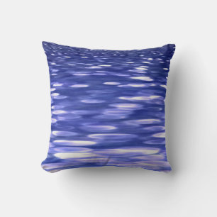 Abstracte #3: Blauwe shimmer Kussen