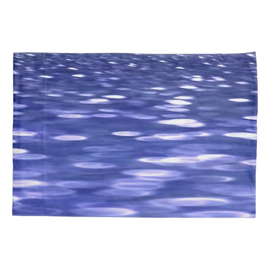 Abstracte #3: Blauwe shimmer Kussensloop (Achterkant)