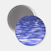 Abstracte #3: Blauwe shimmer Magneet (Voorkant / Achterkant)