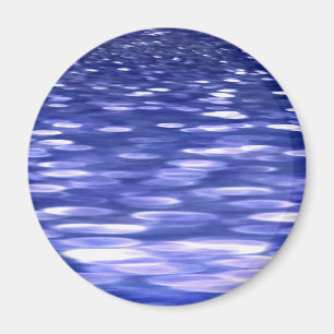 Abstracte #3: Blauwe shimmer Magneet