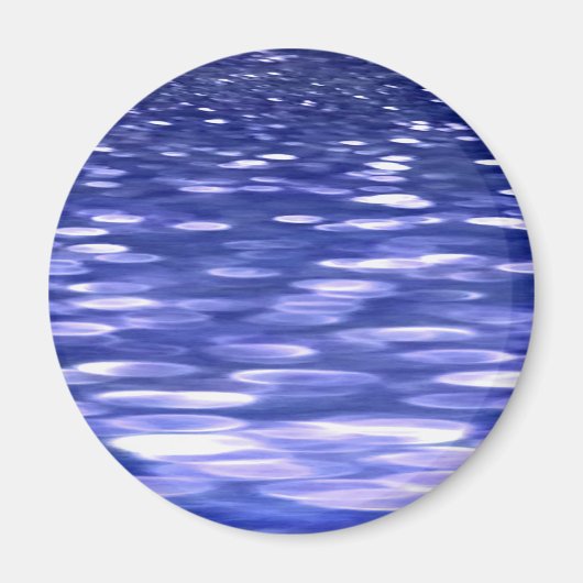 Abstracte #3: Blauwe shimmer Magneet (Voorkant)