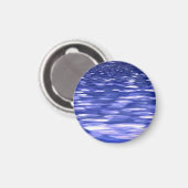 Abstracte #3: Blauwe shimmer Magneet (Voorkant / Achterkant)