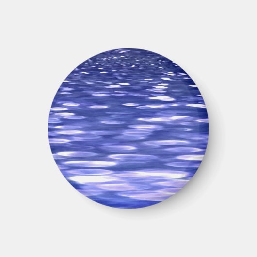 Abstracte #3: Blauwe shimmer Magneet (Voorkant)