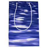 Abstracte #3: Blauwe shimmer Medium Cadeauzakje (Voorkant)