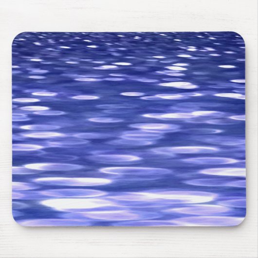 Abstracte #3: Blauwe shimmer Muismat (Voorkant)