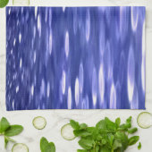 Abstracte #3: Blauwe shimmer Theedoek (Gevouwen)