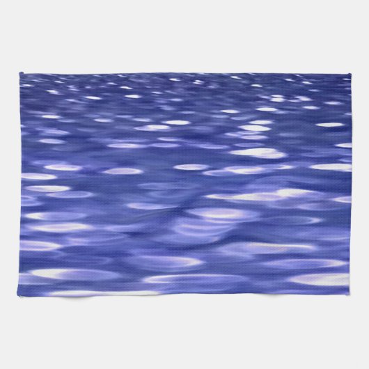 Abstracte #3: Blauwe shimmer Theedoek (Horizontaal)