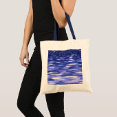 Abstracte #3: Blauwe shimmer Tote Bag (Voorkant (product))