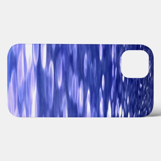Abstracte #3: Blue shimmer Hoesje-Mate iPhone Case (Achterkant (horizontaal))