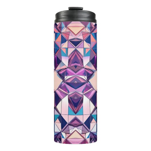 Abstracte 3-D thermische tuimelaar Thermosbeker (Voorkant)