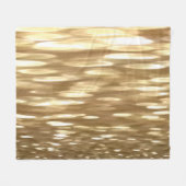 Abstracte #3: Goudsher Fleece Deken (Voorkant (Horizontaal))