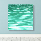 Abstracte #3: Groene Shimmer Canvas Afdruk (Insitu (Houten vloer))